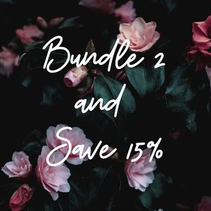 Bundle two items and save 15% 🛍🎀🎉